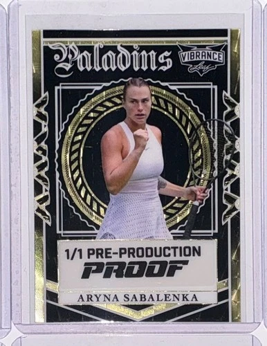 2024 Leaf Vibrance Aryna Sabalenka Paladins Super Prismatic Gold Proof 1/1