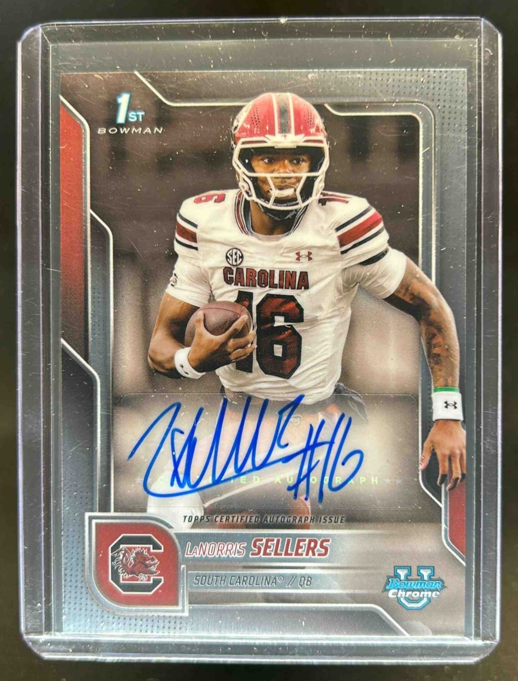 2025 Bowman Chrome U LaNorris Sellers Auto 1st #BCA-LNS