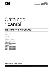 Caterpillar D7E TRATTORE CINGOLATO Catalogo ricambi Italiano SLBP7214