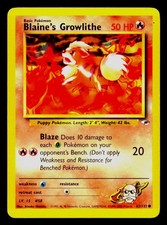 Blaine's Growlithe (62) Unlimited Common Gym Heroes 062/132 MP on eBay