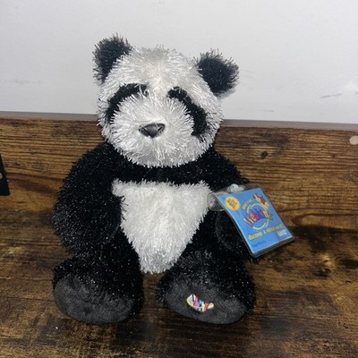 Webkinz Lil' Kinz Panda Bear Ganz Stuffed Plush Animal Unused code 