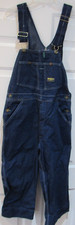 OshKosh B'Gosh Denim Bib Overalls men's size 32 waist dark blue Sanforized