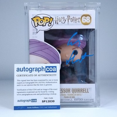 Funko Pop Autograph Signed Harry Potter Professor Quirrell Ian Hart ACOA #68