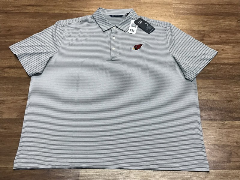 MENS 2XL - NEW Cutter & Buck NFL Arizona Cardinals Football Polo Shirt