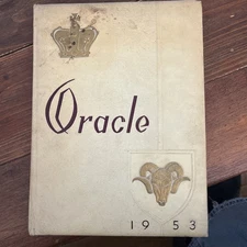 High School Yearbook Bangor Maine ME Bangor High School Oracle 1953
