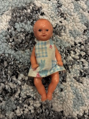 Antique Celluloid Baby Doll. Signed  Germany ES  Excellent Condition. 2.5  Tall