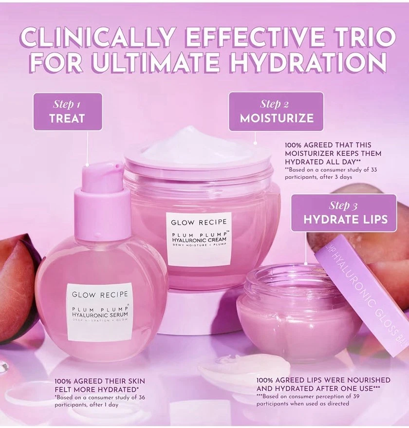 🌸 Glow Recipe Plum Plump Hyaluronic Acid Face Cream – 50ml (NEW) - Image 4 of 4