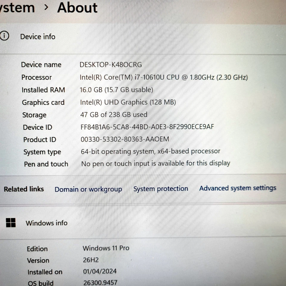 Dell Latitude 7410 · i7-10610U · 16GB · 256GB, photo 3 of 5