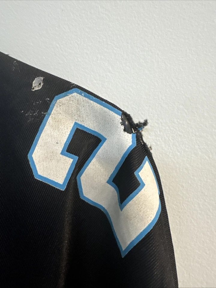 Camiseta deportiva de los Carolina Panthers Reebok para jugador usada y automática por Jonathan Stewart sin certificado de autenticidad Foto 4 de 4