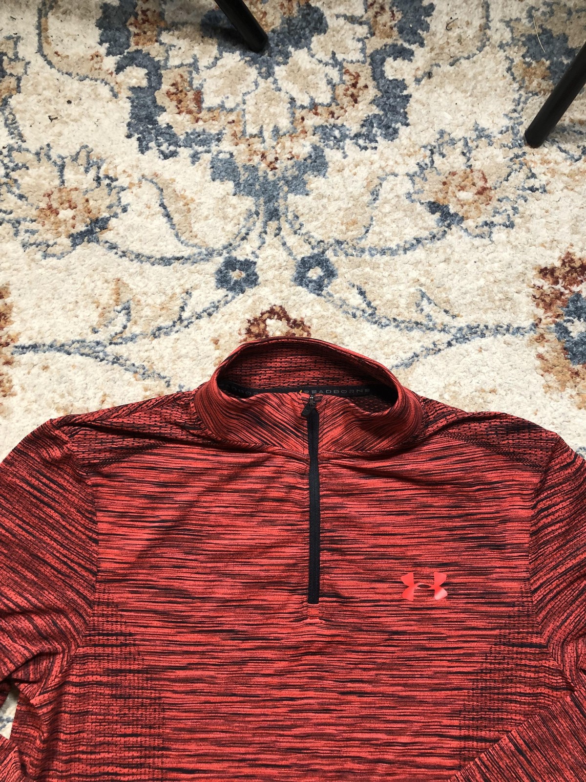 Under Armour Threadborne Pullover Mens Medium Red… - image 2