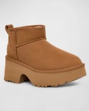 UGG CLASSIC CHESTNUT ULTRA MINI NEW HEIGHTS BOOTS