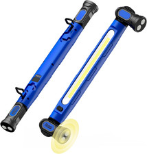 Magnetic Work Light,3000LM LED Magnetic Light Bar with Hooks, 5200mAh Cordless R