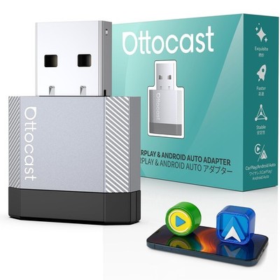 Ottocast Mini Nova Wireless Adapter für Apple CarPlay Android Auto USB Plug Play