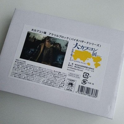 Capcom Resident Evil Leon Acrylic Block Figure Home Decor Collectible