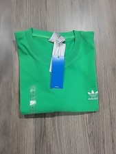 adidas Men's Trefoil Essentials Tee Energy Green. Size XL