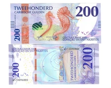 Curacao & Sint Maarten 200 Caribische Gulden 2025 P 5 UNC New Banknote