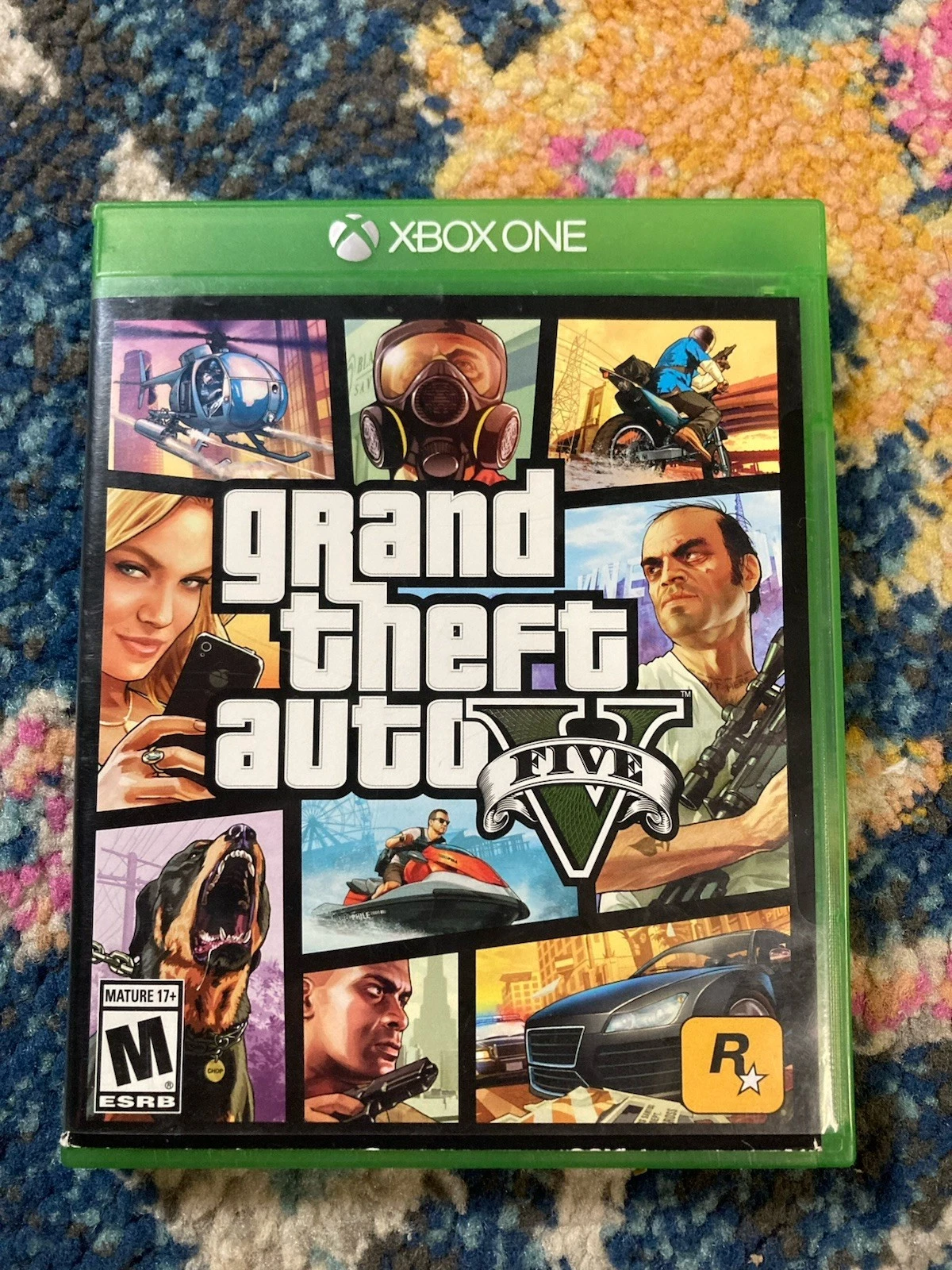Grand Theft Auto V (Xbox One, 2014) CIB W/ Case, Manual & Map. Tested Working