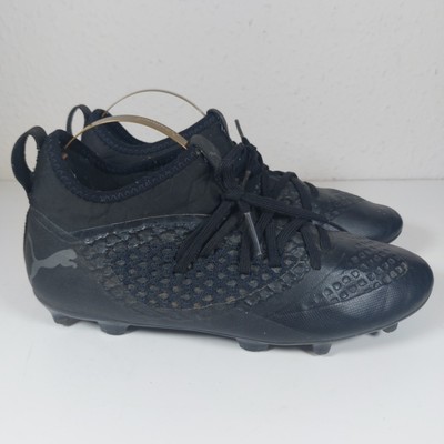 Puma Future 2.3 Netfit FG Triple Black Fußballschuhe UK 5 geformte Stollen gebraucht 