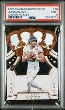 2020 PANINI CHRONICLES DRAFT PICKS CROWN ROYALE #28 JORDAN LOVE PSA 9