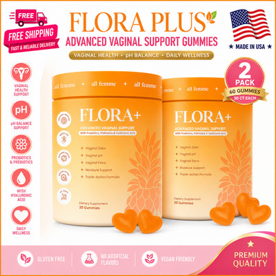 Flora Plus 2 Pack Advanced Vaginal Support Gummies 30 Ct Each, Vaginal Health, p
