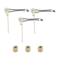 3Pack Ceiling Fan Light Switch ZE-109 Fan Switch Ceiling Pull Chain Switch7230