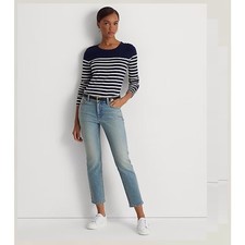 Ralph Lauren Mid-Rise Straight Ankle Jean
