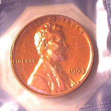 1963 Proof Lincoln Memorial Cent Penny Free Shipping 1963 Proof Lincoln Memorial Cent Penny Free Shipping