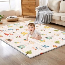 XVISHX Baby Play Mat, 50 x 50 Inch Play Mat Perfect for Use Baby Playpen, Fol...