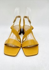 Gianvito Rossi Asymmetrical Mustard Yellow Le...
