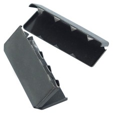 Belt Buckle End Tip for Webbing Tag Bag Polypropylene GunBlack 1 Inch 100 PCS