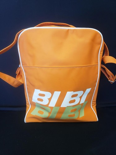 Alexander Girard Braniff Intl Airways BI Flight Bag Ultra Orange (1960's) RARE