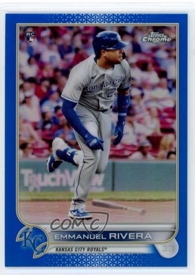 2022 Topps Chrome Blue Refractor /150 Emmanuel Rivera #164 Rookie RC 0o2b
