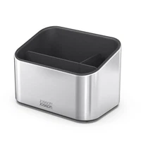 Joseph Joseph Surface Sink Tidy | Stainless Steel Kitchen Organizer Grey – New