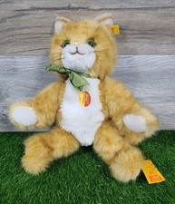 NWT Rare Vintage Steiff Poppy Cat Stuffed 14' Animal  6080/32