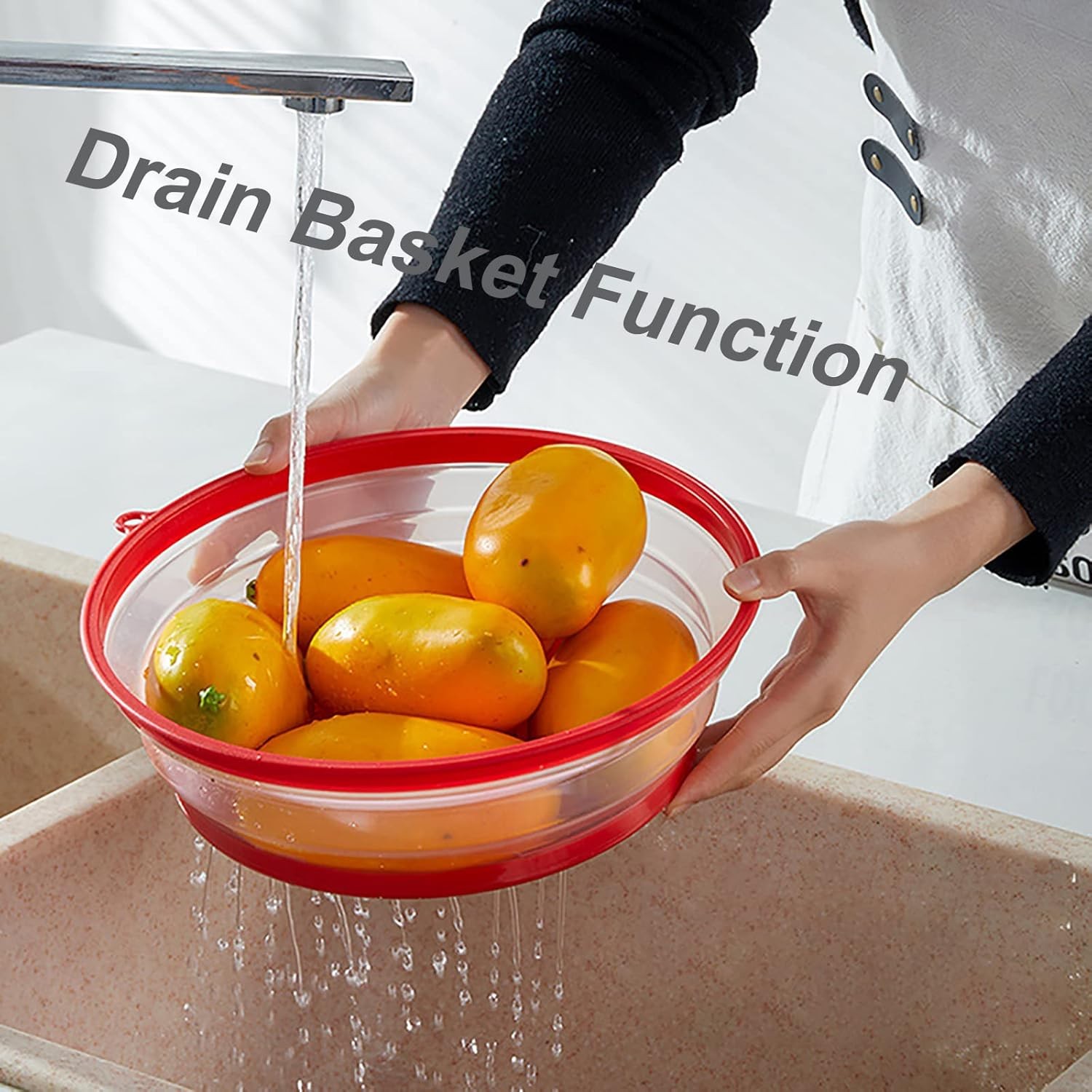 Upgraded Collapsible Microwave Lid, Vented Microwave Splatter Cover, 10.5 inches