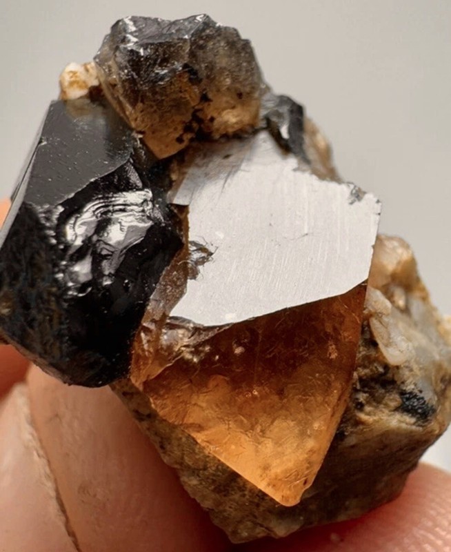 Breathtaking Fiery Mystical Imperial Topaz Smoky Quartz Crystal Natural Gemstone