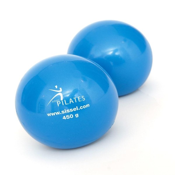 Sissel Pilates Toning Ball 2Er Set Blau 900 G-image