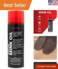 Genuine Mink Oil Conditioner Spray 5.5 oz - Leather Care  Waterproofing