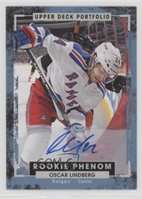 2015-16 Upper Deck Portfolio Color Photos Oscar Lindberg #220 Rookie Auto RC 2u9