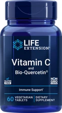 BLOW OUT exp. 1/2026 Life Extension Vitamin C +Bio Quercetine 60 Tabs (2-Pack)