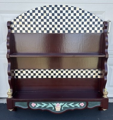 Mackenzie Childs In The Style Flower Basket Wall Shelf 37 x 45 