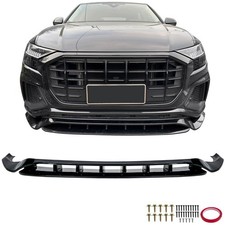 Frontspoiler Spoiler Lippe Schwarz Glanz für Audi Q8 4M 2018-2023 mit S-Line