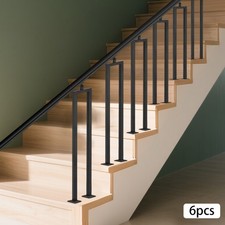 6 Pack U-Shape Stair Railing 36in Stair Railing Baluster for Stair Handrail