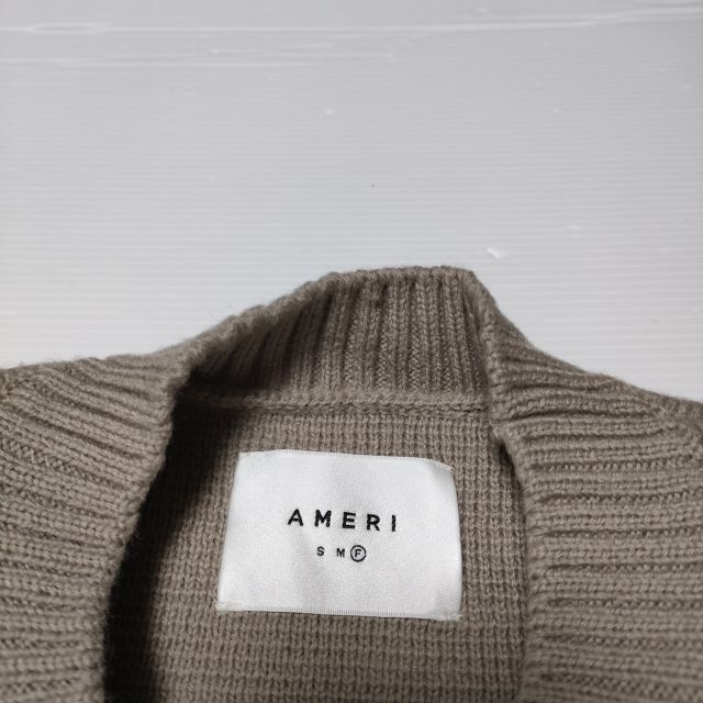 AMERI Wool acrylic pullover sweater knit beige 4-… - image 4