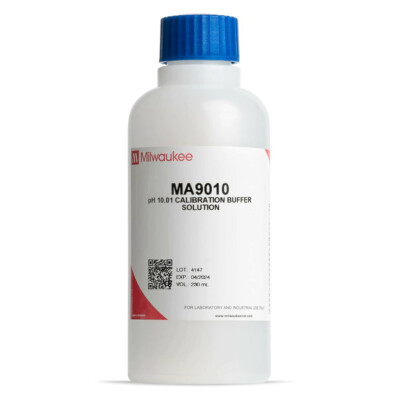 s Milwaukee MA9010 pH 10 10.01 Buffer Calibration Solution, 230ml, Exp. 1/2023