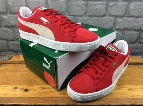 mero Cha amanecer PUMA LADIES UK 3.5 EU 36 SUEDE RED WHITE TRAINERS CHILDRENS BOYS GIRLS RRP  £65 C | eBay