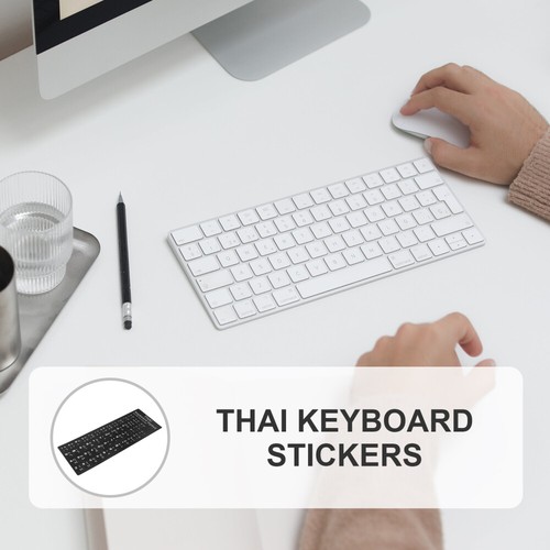 2 Sheets Thai Keyboard Stickers Language for Computer Accessories - Picture 4 of 12