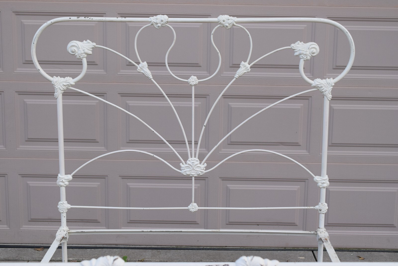 Ornate Antique Victorian Cast Iron Bed 75" X 55" Full size. Heavy And Sturdy eBay