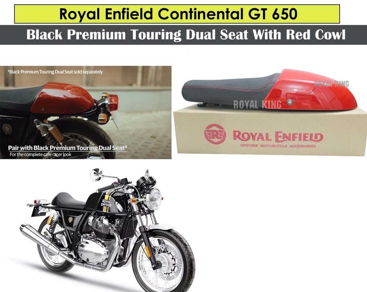 Genuine Royal Enfield GT Continental 650cc Touring Dual Seat Cowl – Black ABS