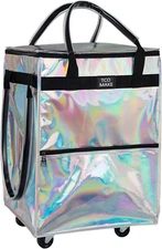 Reusable Grocery Bag on Wheels, Rolling Shopping Bags with Wheels and Handle, Fo